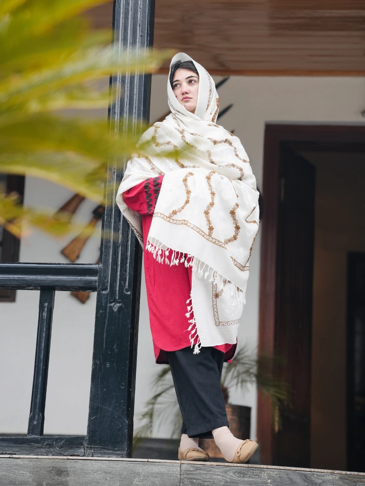 Classic Chitrali Wool Shawl for Women 11 Classic Chitrali Wool Shawl for Women