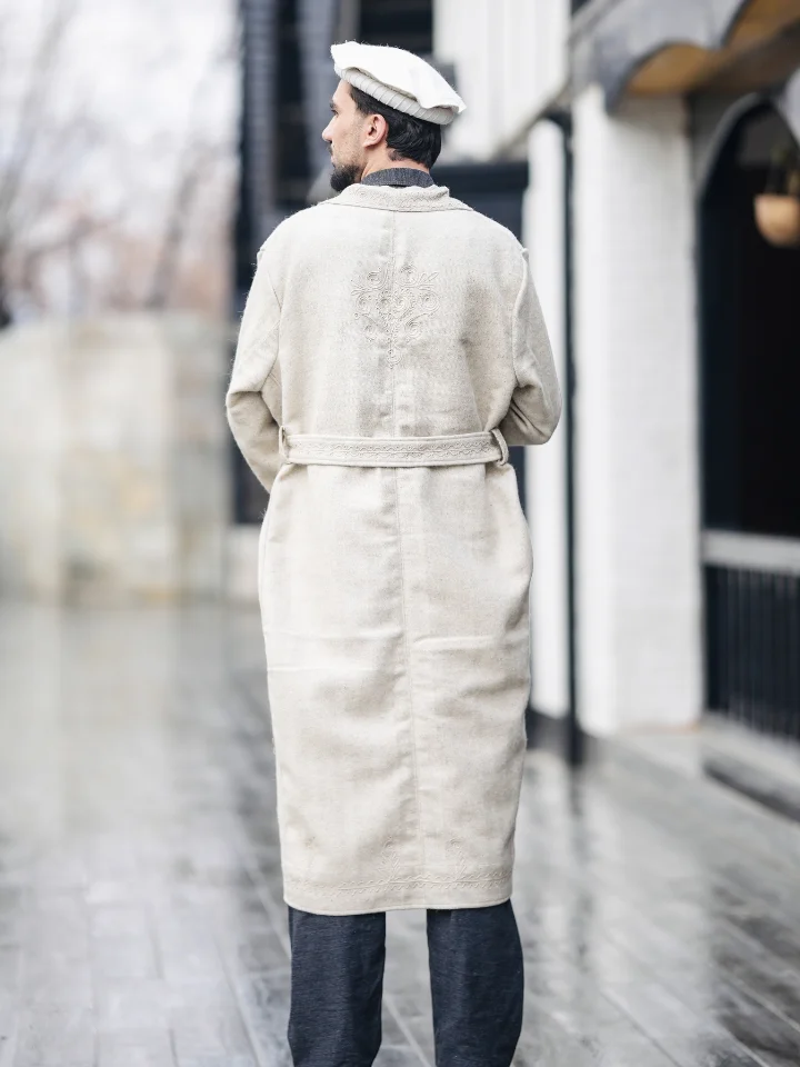 Men’s Thick Wool Long Coat (Chugha)