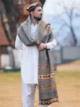Chitrali Woolen Shawl For Gents gray