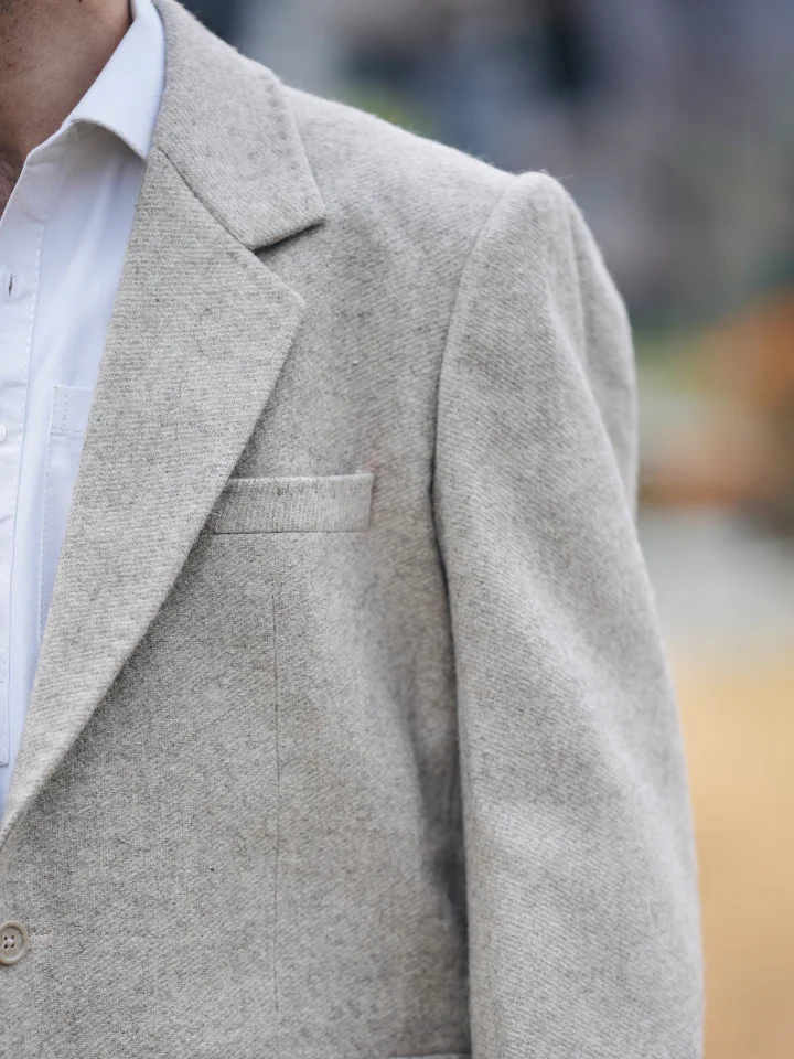 Men’s Classic Wool Blazer, Premium Tailored Fit