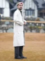 Men’s Thick Wool Long Coat (Chugha) off white