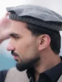 Premium Chitrali Wool Cap (Phakool)Dark Gray