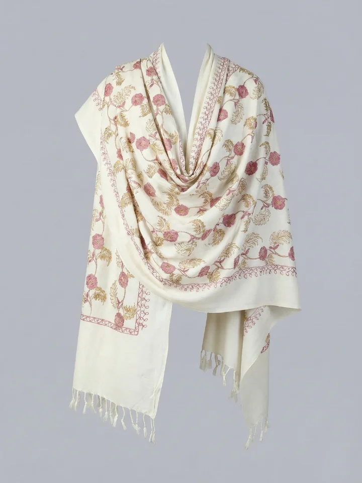 Classic Chitrali Wool Shawl for Women