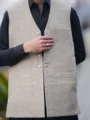 Men’s Warm Wool Waistcoat, Premium Winter Wear