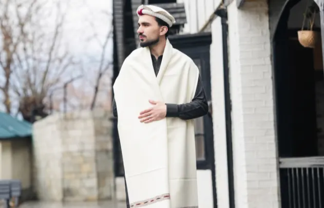 Chitrali Men's Shawl's hero section